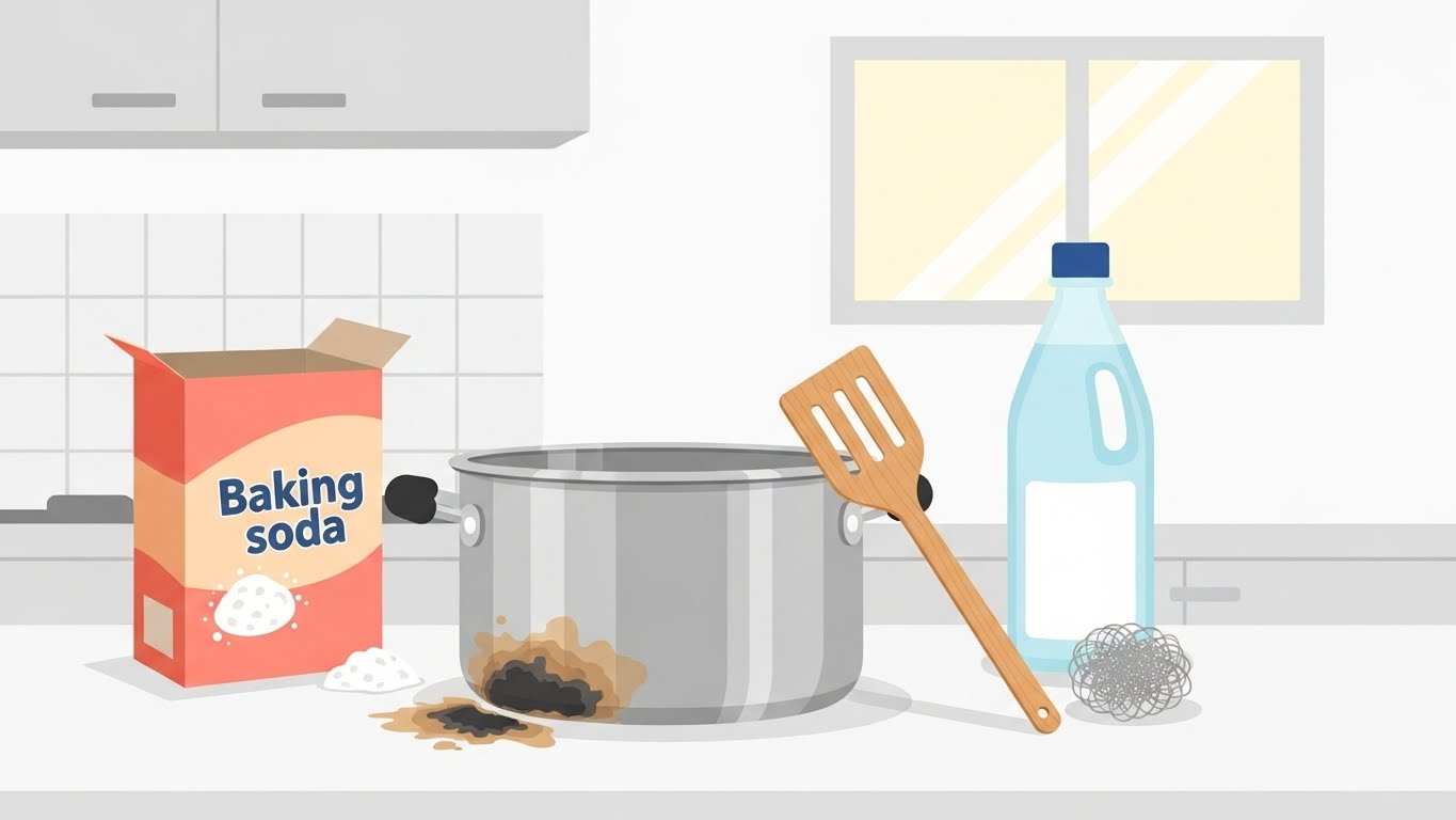 냄비 탄 자국을 완전히 없애는 간단한 주방 꿀팁