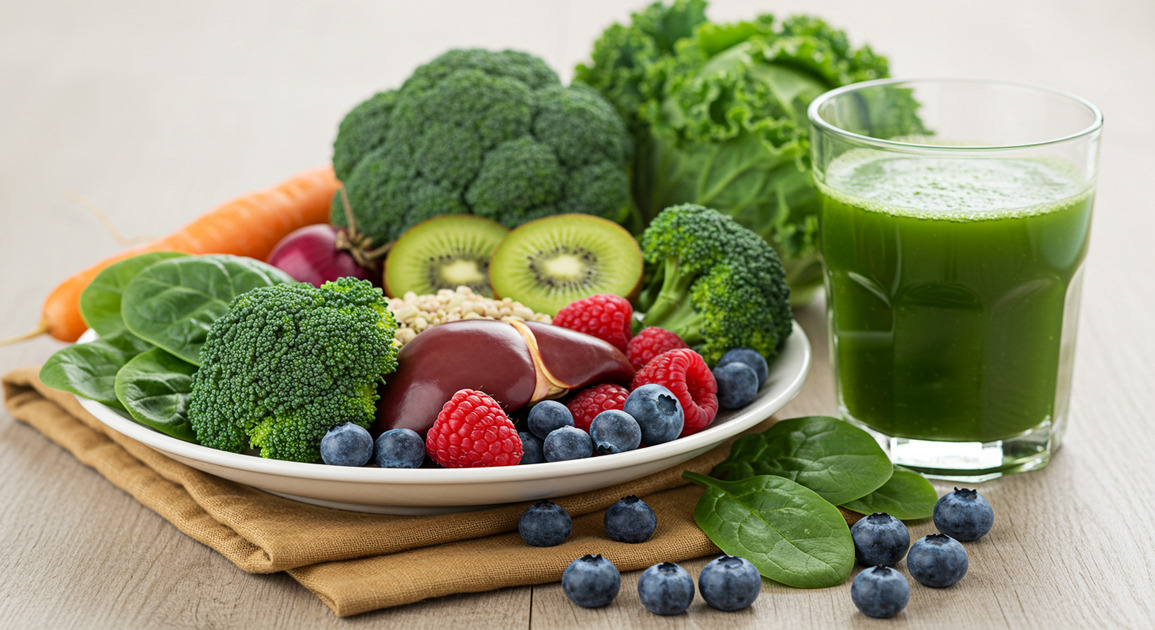 간 해독 식단 이미지