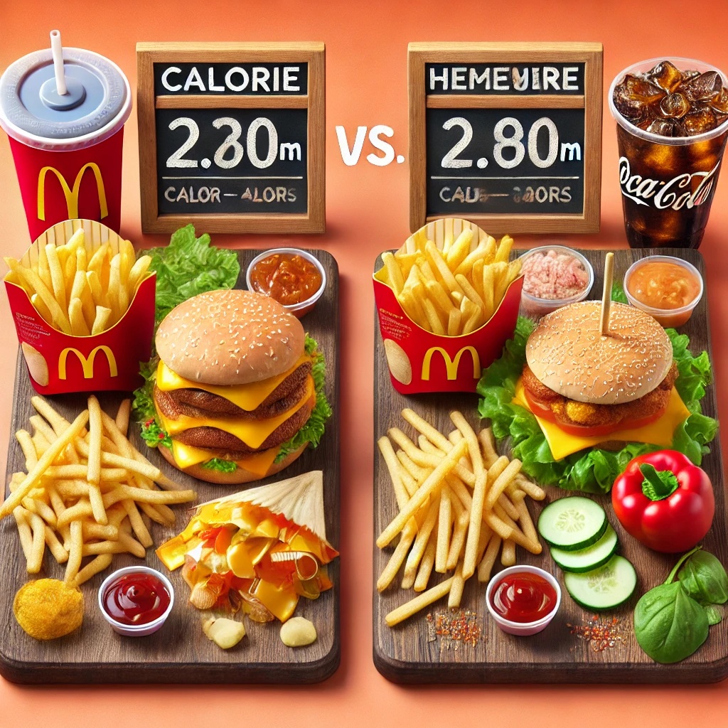 칼로리차이 및 성분비교