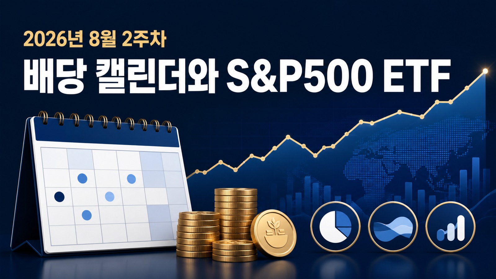 2026년 8월 2주차 배당 캘린더와 S&P500 ETF 대표 이미지