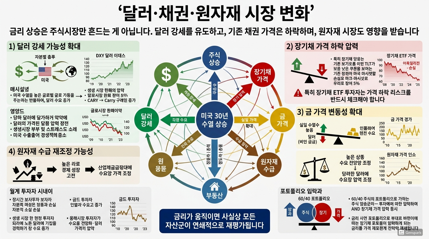 달러·채권·원자재 시장 변화