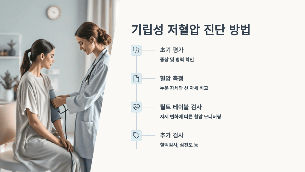 기립성 저혈압 진단 방법