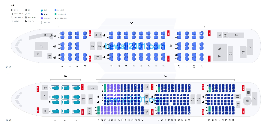 에어버스 A380 - 800 자리배치도