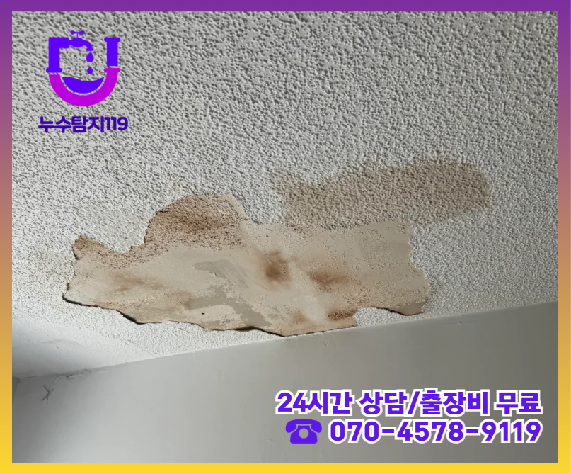지축동 아파트 빌라 화장실 천장 누수2