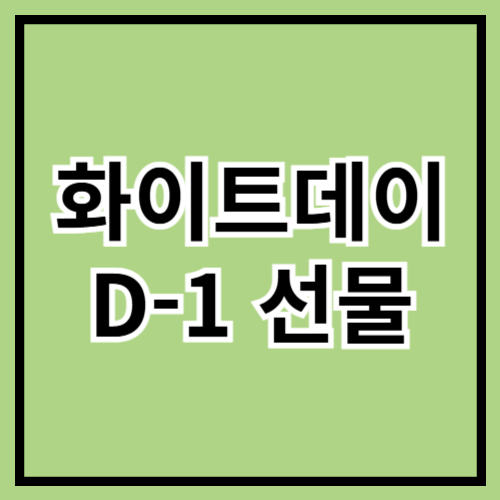 🎁 화이트데이 D-1! 아직 늦지 않은 센스 만점 선물 추천 💕