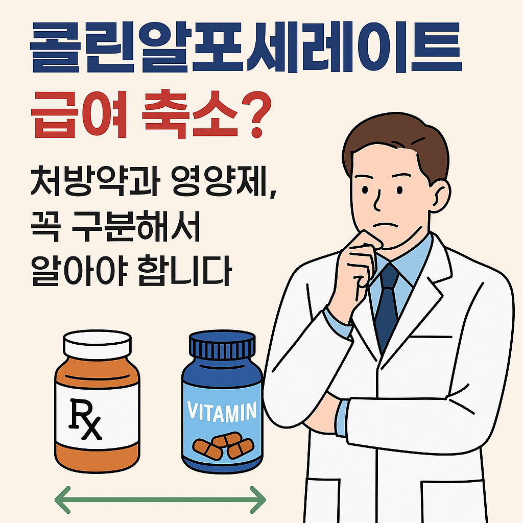 콜린알포세레이트 급여 축소?처방약과 영양제, 꼭 구분해서 알아야 합니다 썸네일