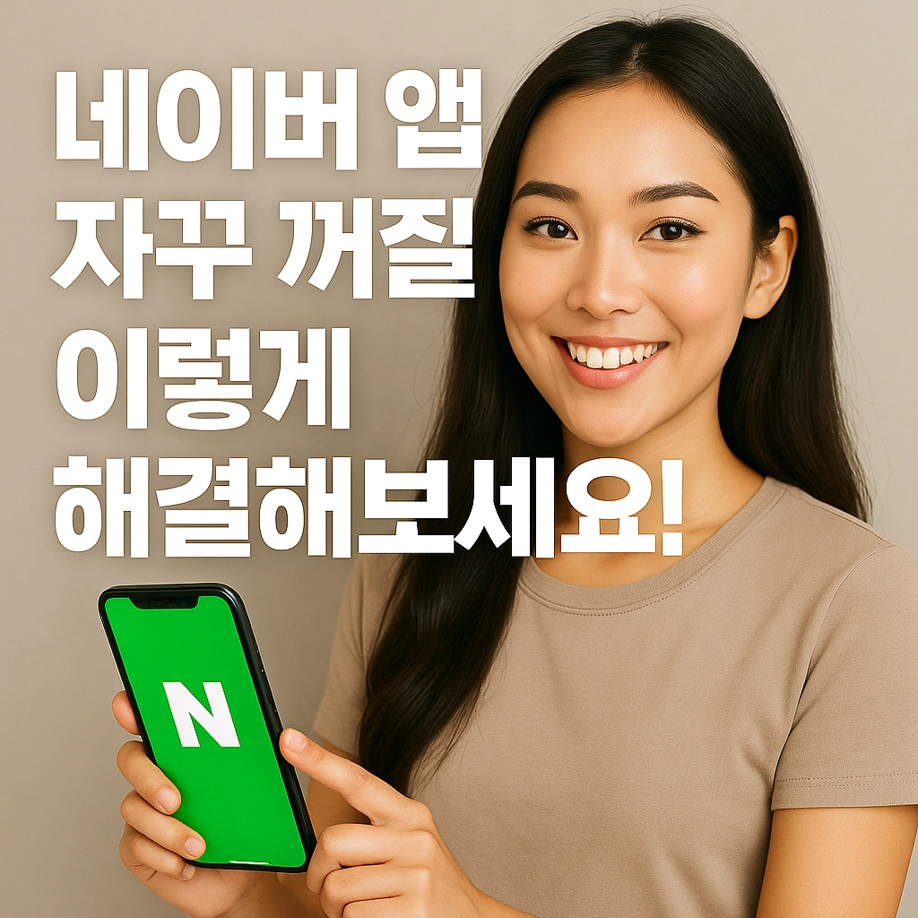 네이버 앱 자꾸 꺼질 때 이렇게 해결해보세요!