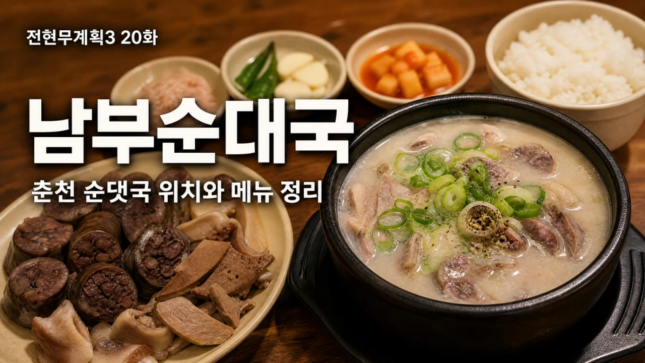 전현무계획3 20화에 소개된 남부순대국 춘천 순댓국 대표이미지