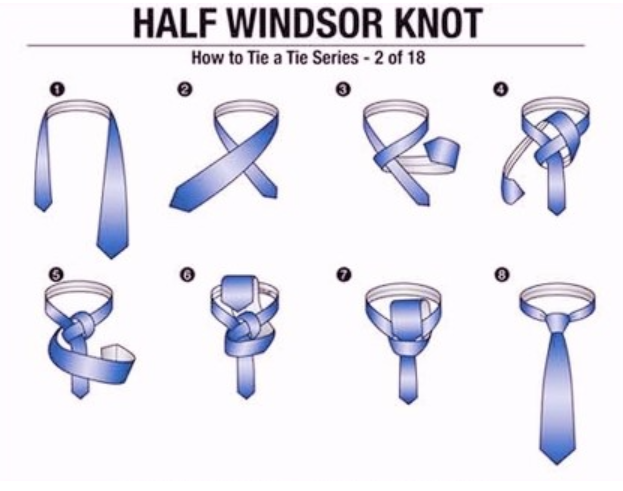 하프 윈저 노트 (Half Windsor Knot)