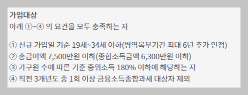 청년도약계좌가입조건신청방법