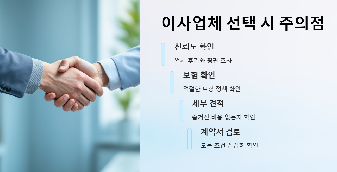 이사업체 선택시 유의사항