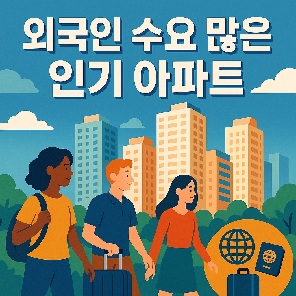 외국인 수요많은 인기 아파트 단지