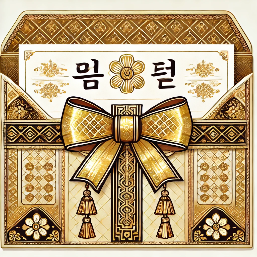 3만 원 봉투 작성 예시
