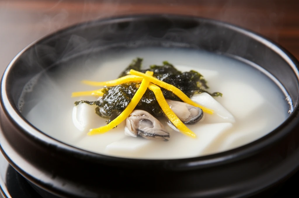새로운 떡국 레시피! 굴떡국, 얼큰떡