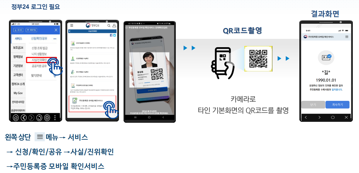 모바일 주민등록증 발급 방법 5