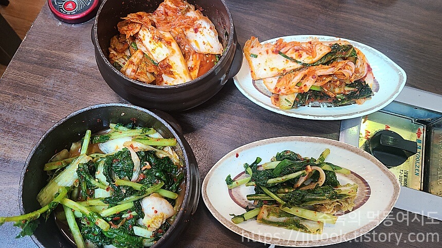 영월-옹심이칼국수-밑반찬