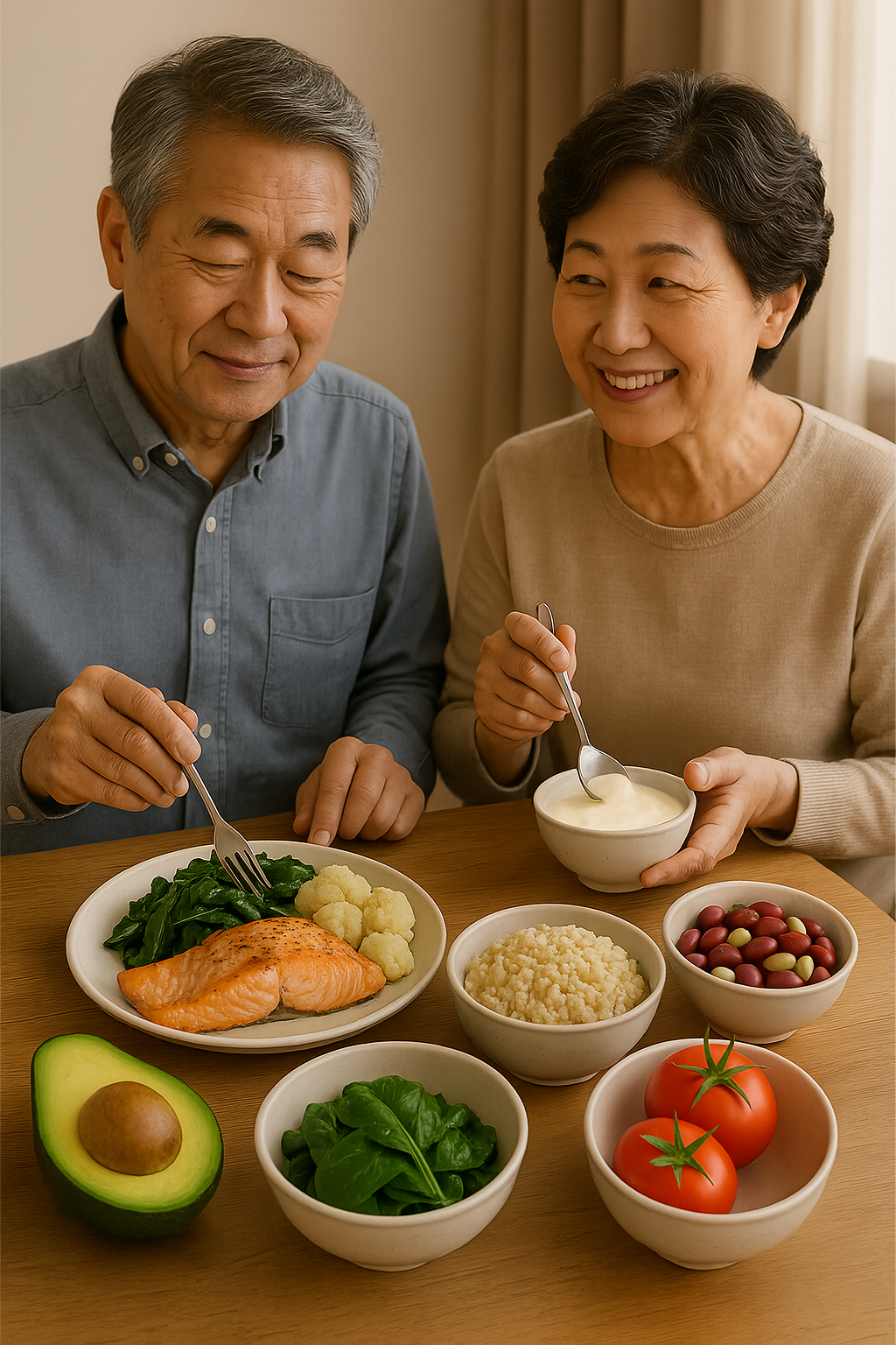 시니어를 위한 고혈압에 좋은 음식 5가지와 식단 팁