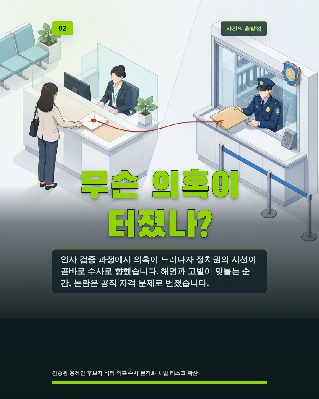 무슨 의혹이 터졌나?