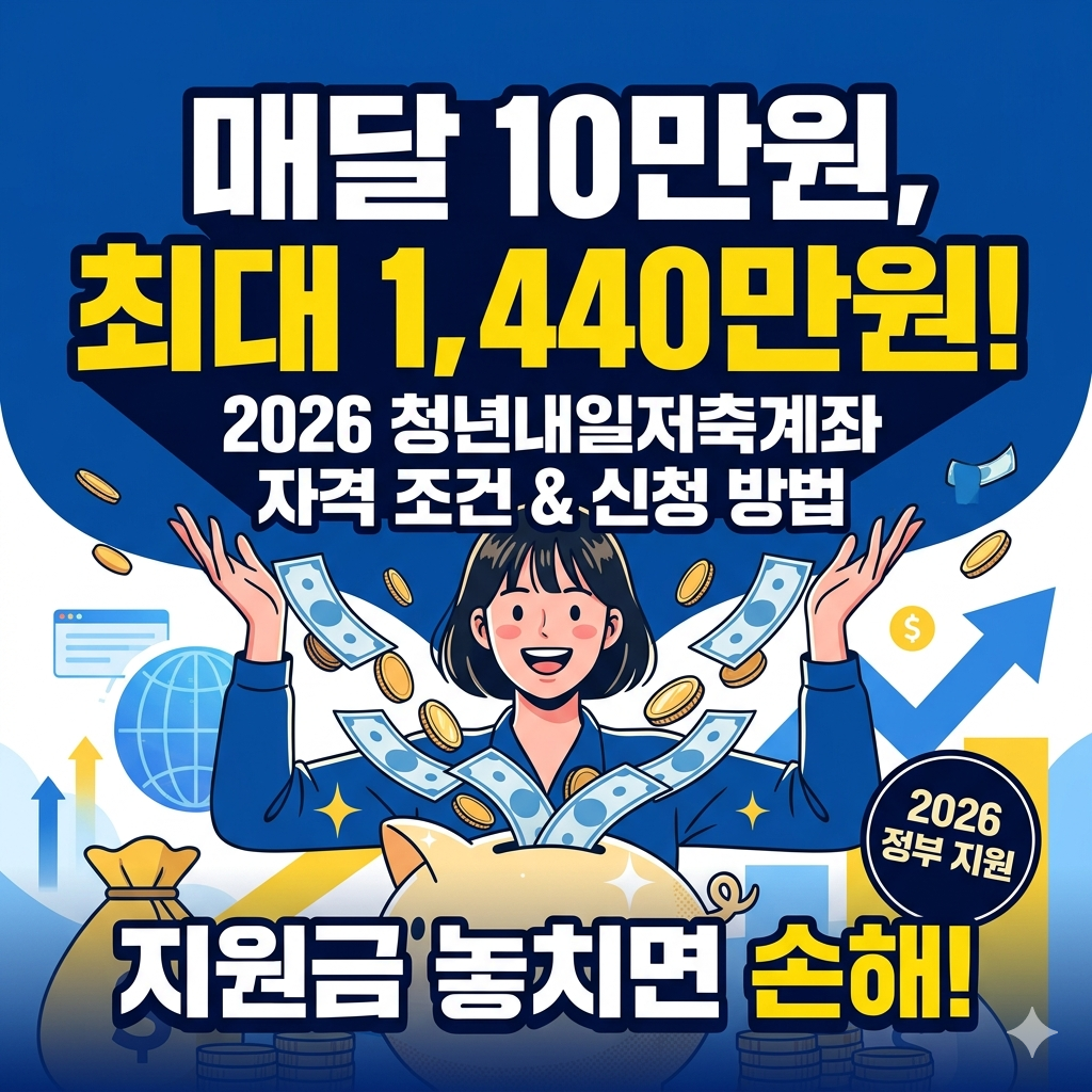 청년내일저축계좌 자격조건 및 신청방법