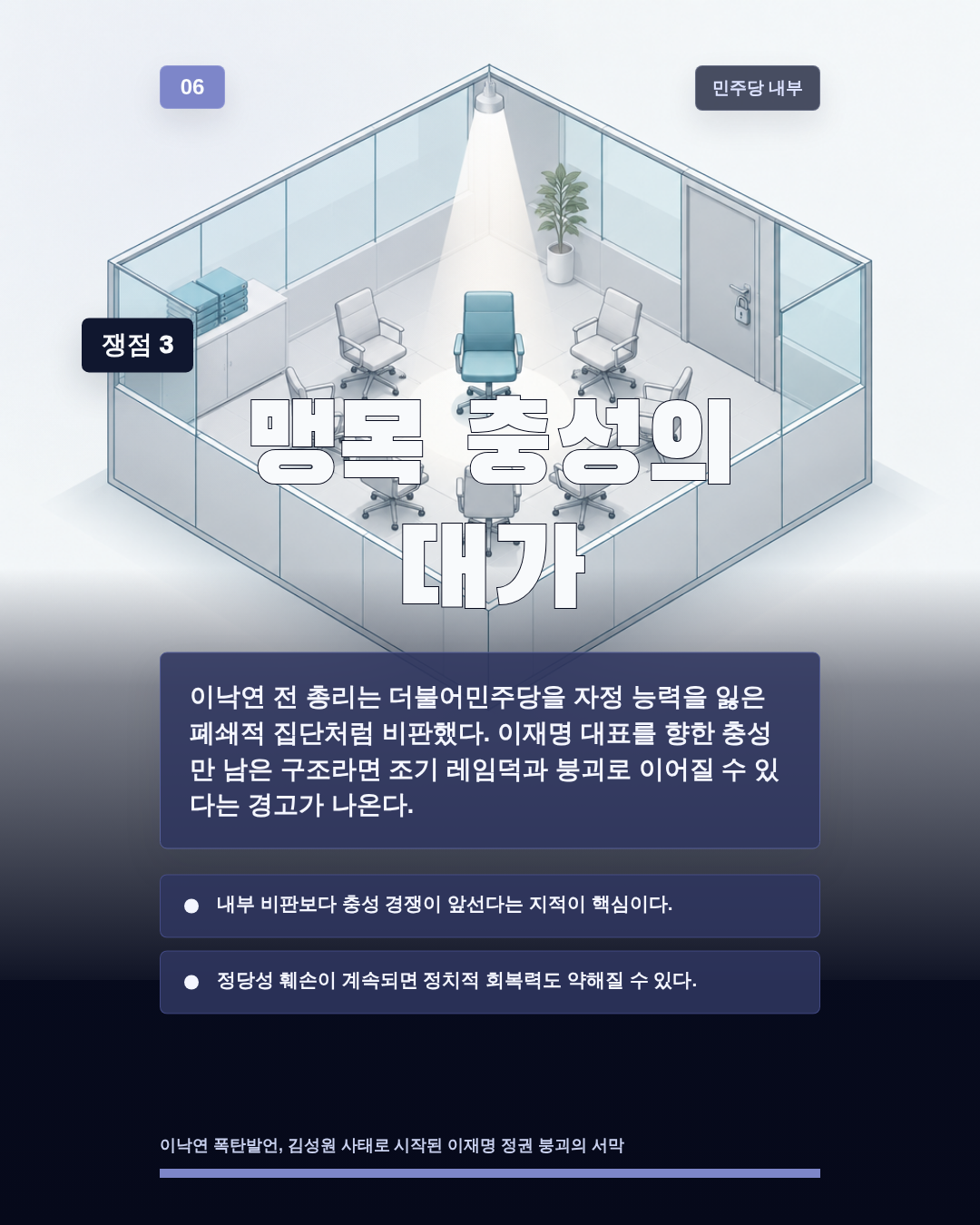 맹목 충성의 대가