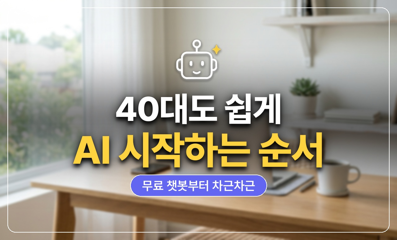 40대 AI 시작 순서