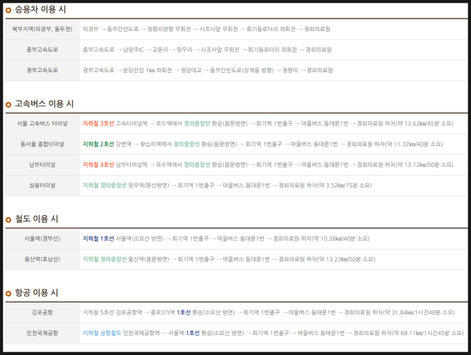 경희의료원장례식장