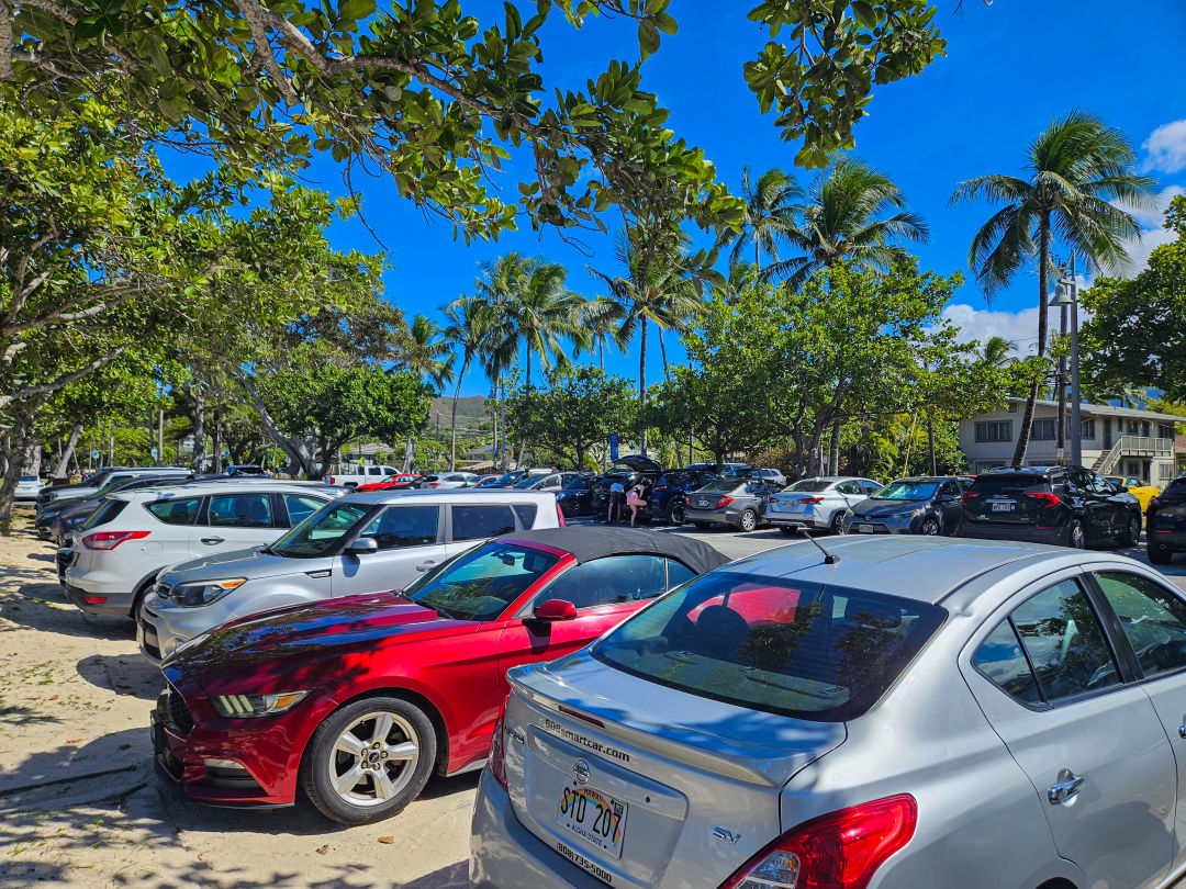 카일루아 해변 주차장