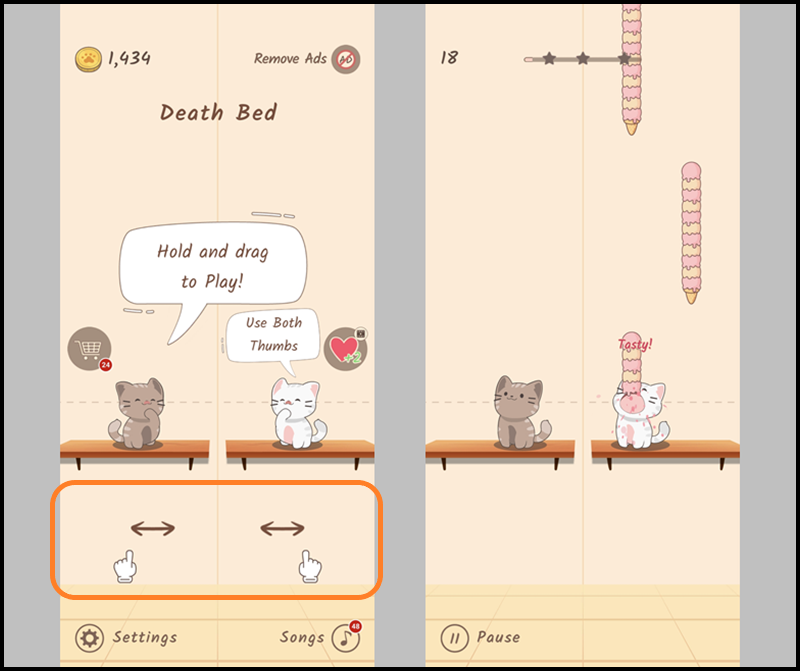 듀엣캣 'Death Bed' 음악 플레이하기