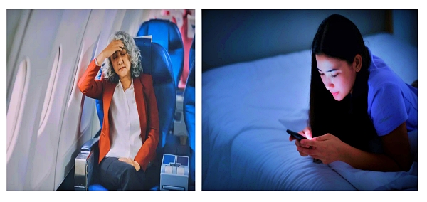 수면-각성주기의 장애, 야간 빛노출/시차증후군