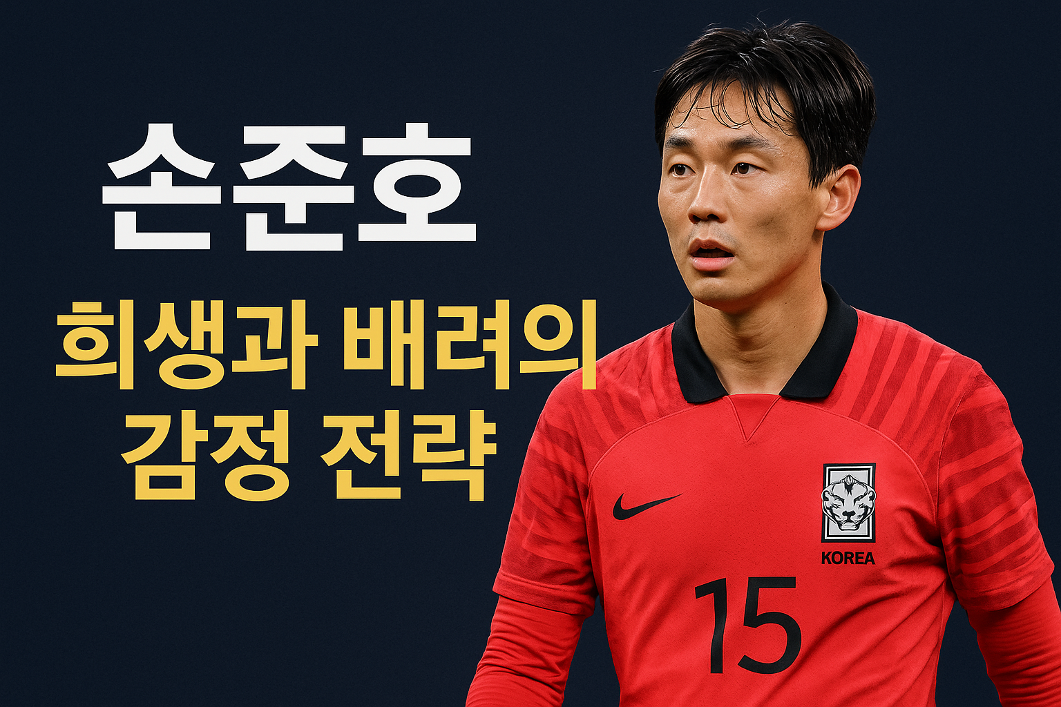 조용하지만 강력한 선수, 손준호의 감정 관리 기술