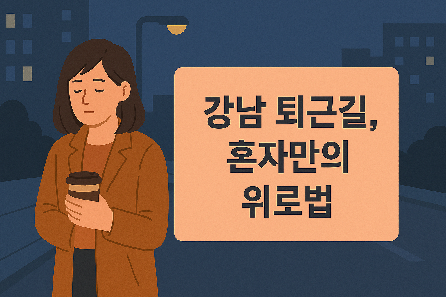 강남의 밤, 혼자의 위로