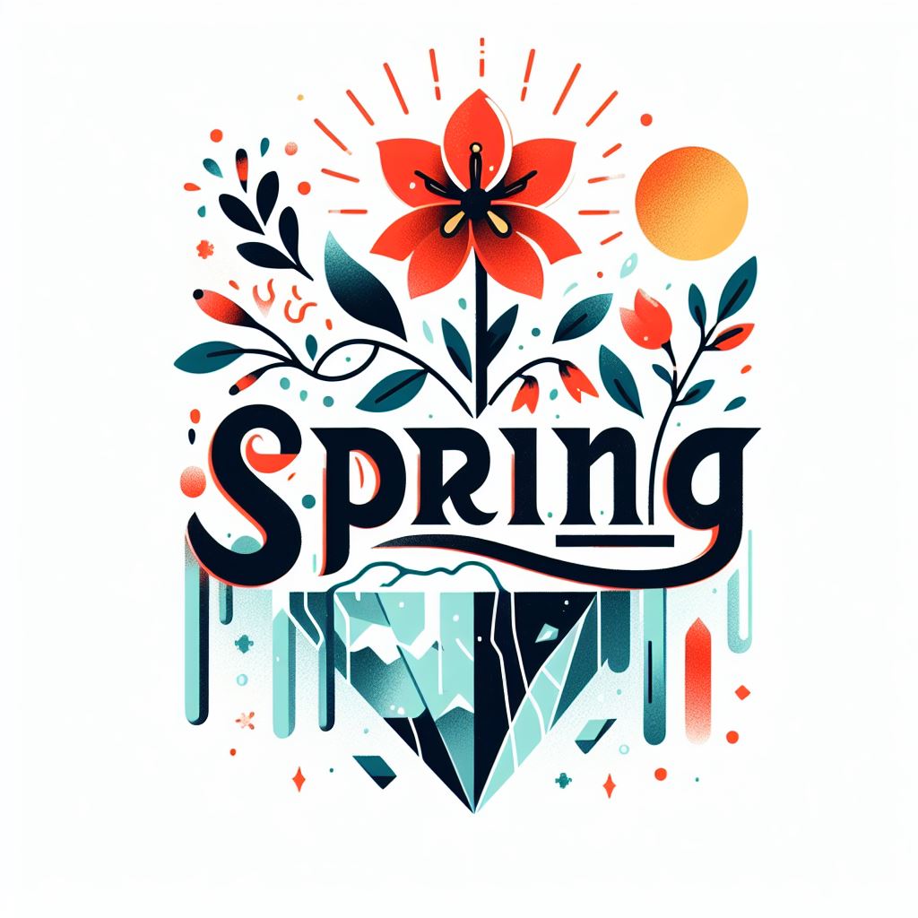 꽃샘추위 로고화