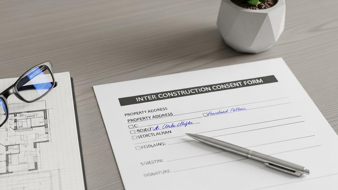 인테리어 공사 동의서 비대면