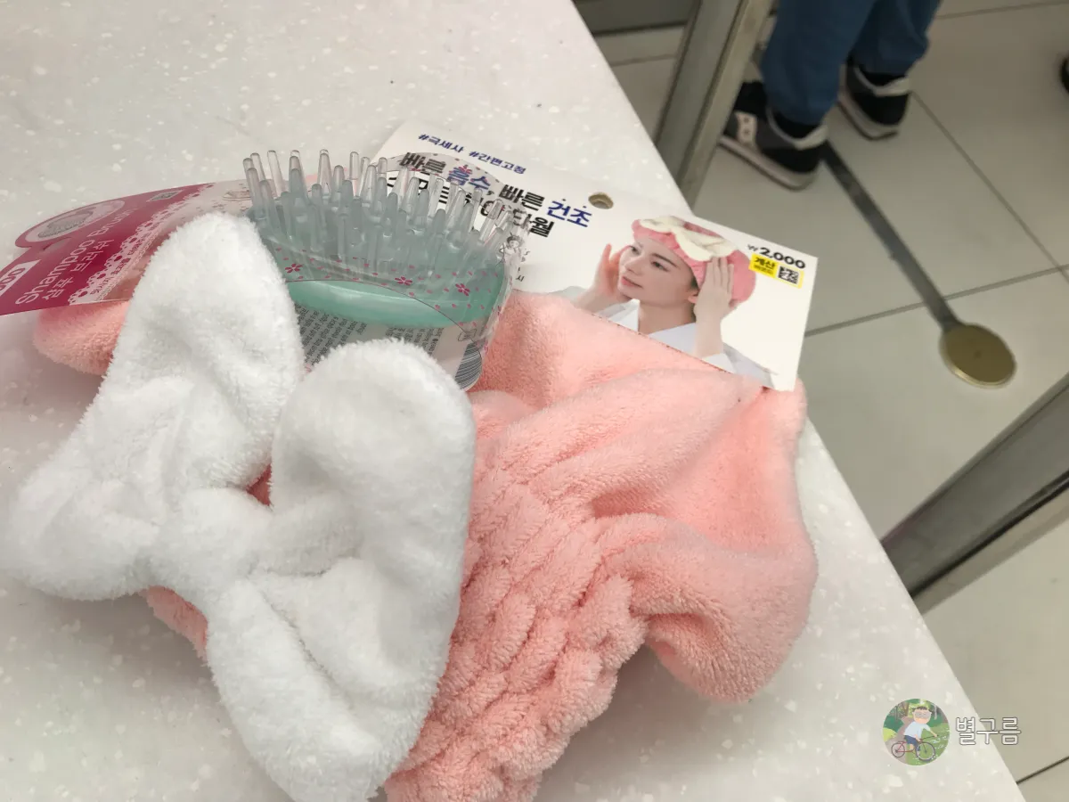 탈모-관리템-다이소-계산대