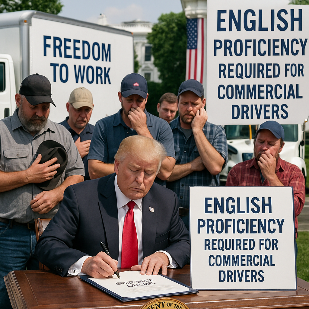 트럼프 대통령의 트럭 운전자 행정명령