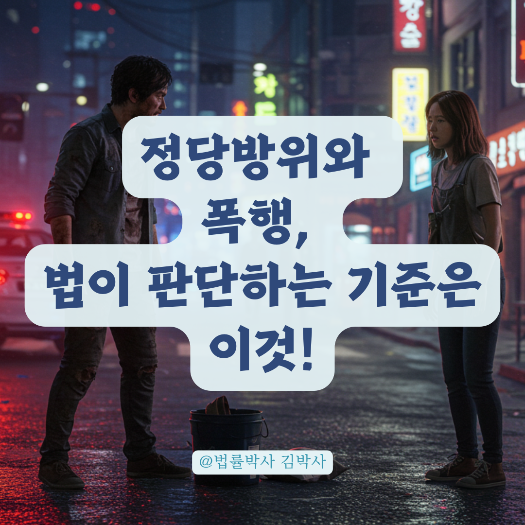 취객에게 밀쳐 대응했는데도 폭행죄 될까? 정당방위와 선제행위의 경계