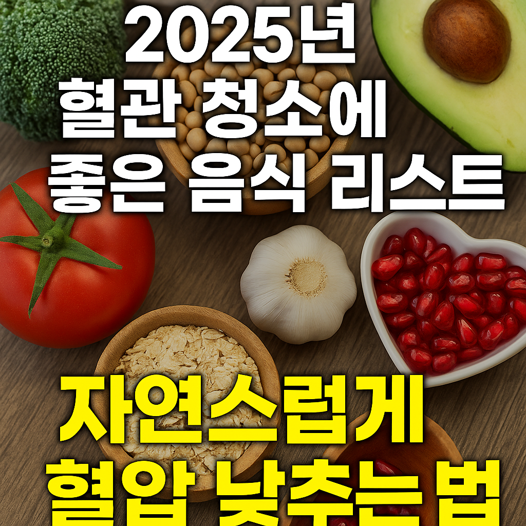 2025년 혈관 청소에 좋은 음식 리스트 ❘ 자연스럽게 혈압 낮추는 법