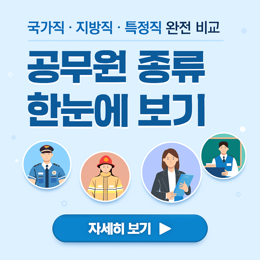 국가직 vs 지방직 vs 특정직, 어떤 공무원이 나에게 맞을까?