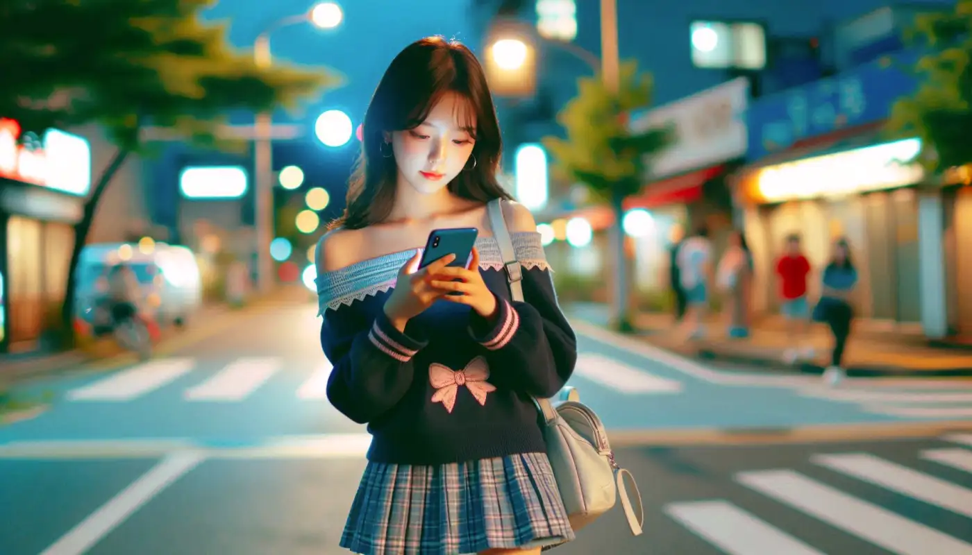 사진-용량-줄이는-방법을-활용하는-여성의-모습