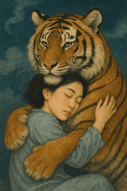 호랑이에게 안기는 꿈