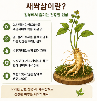 새싹삼-효능-먹는방법-요리-종류-아기-임산부