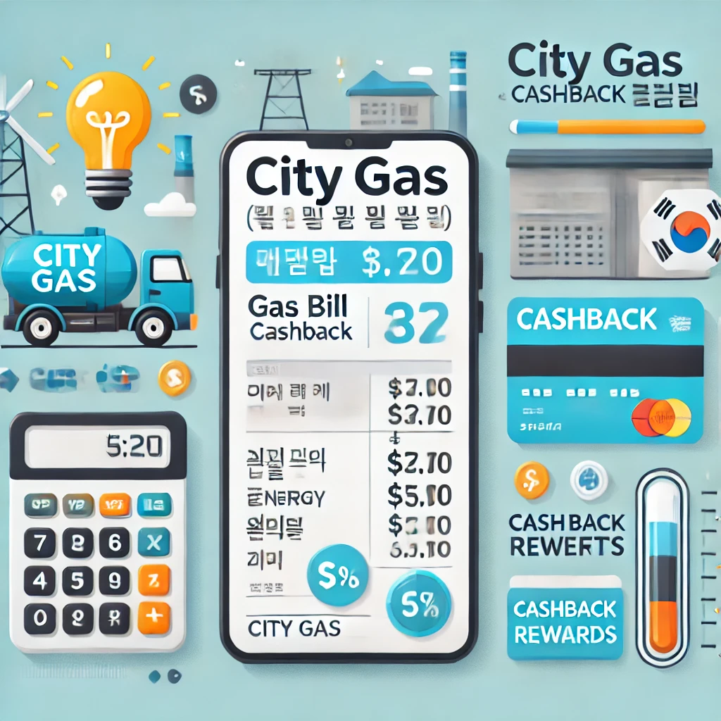 도시가스 요금 관련 AI 이미지