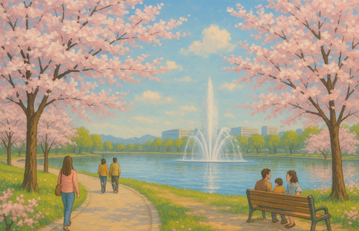 일산호수공원 봄 힐링여행