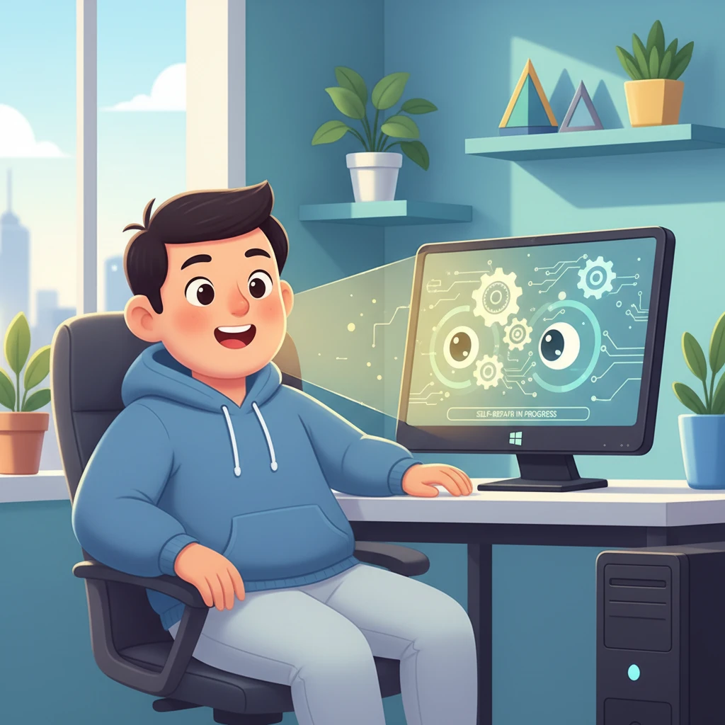 윈도우 업데이트 다운로드 오류 0% ..