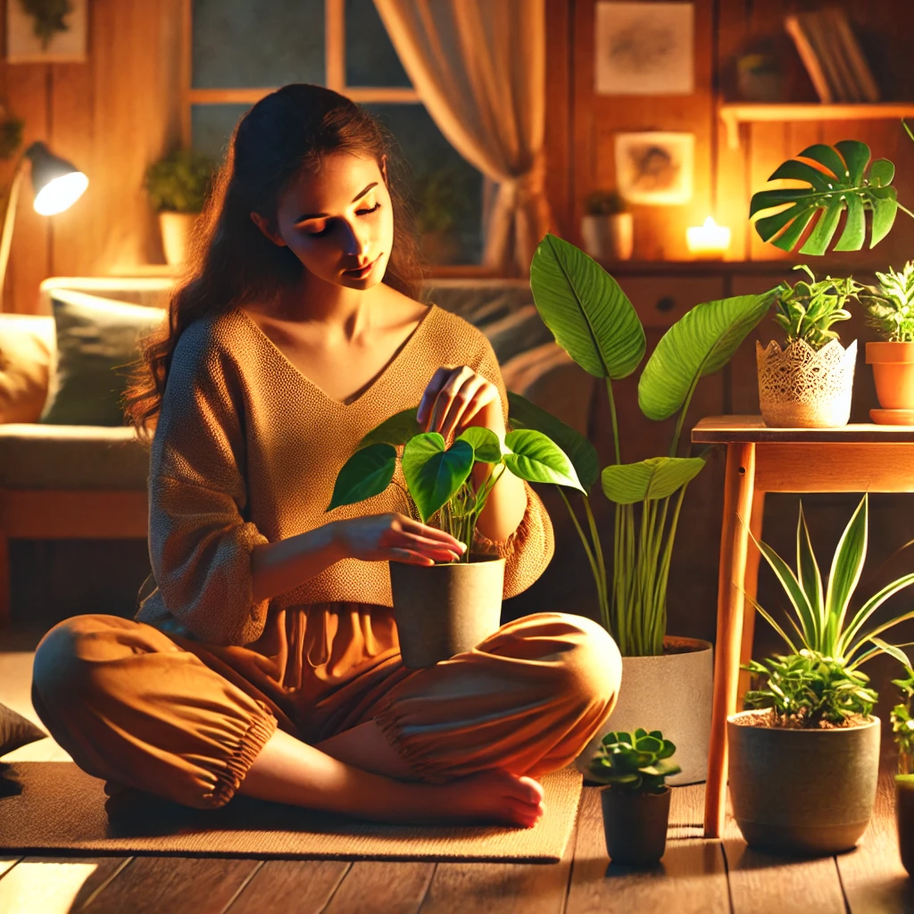 Step 3: 손으로 식물을 만져보기 (2분)