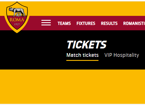 AS로마 경기 티켓 공식 사이트 멤버십 가입하기