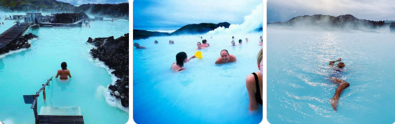 아이슬란드 블루라군에서 온천 관련 사진