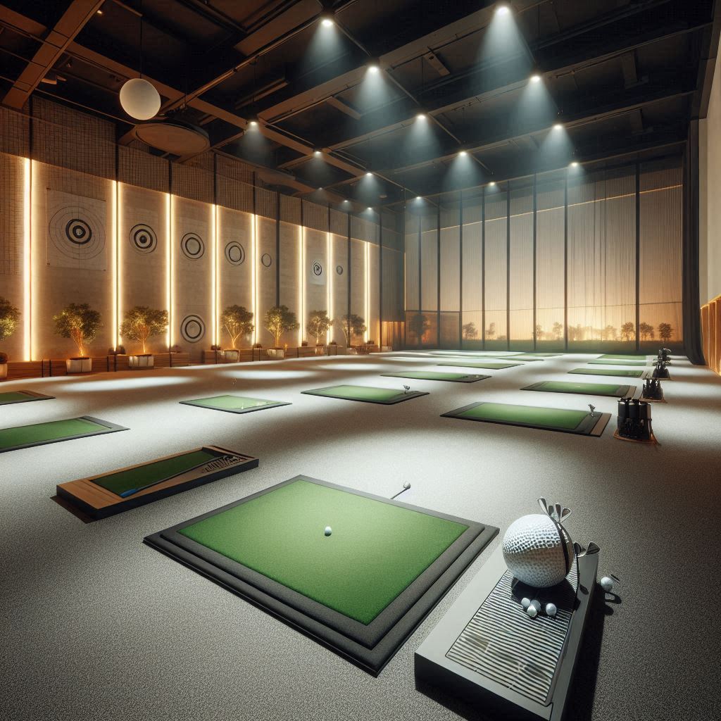 실내골프연습장 배경