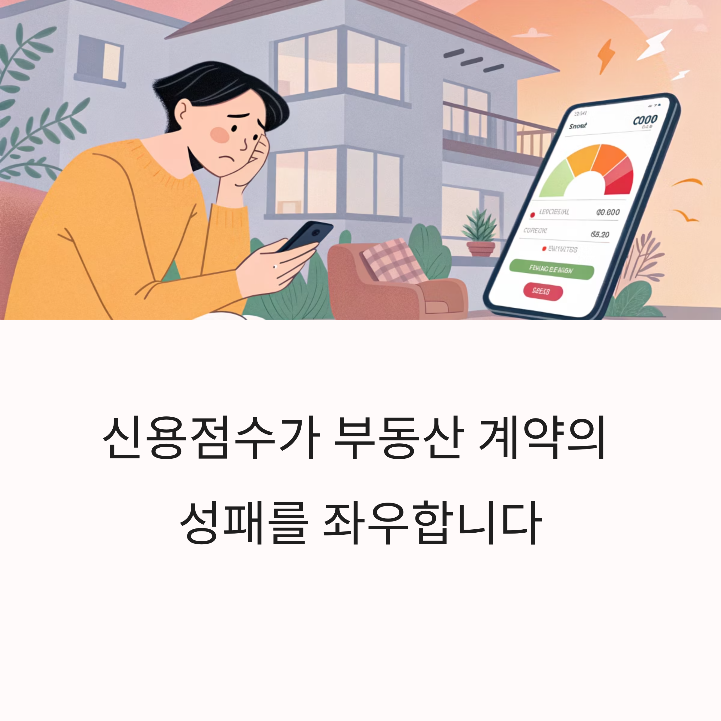 신용점수가 부동산 계약에 미치는 영향