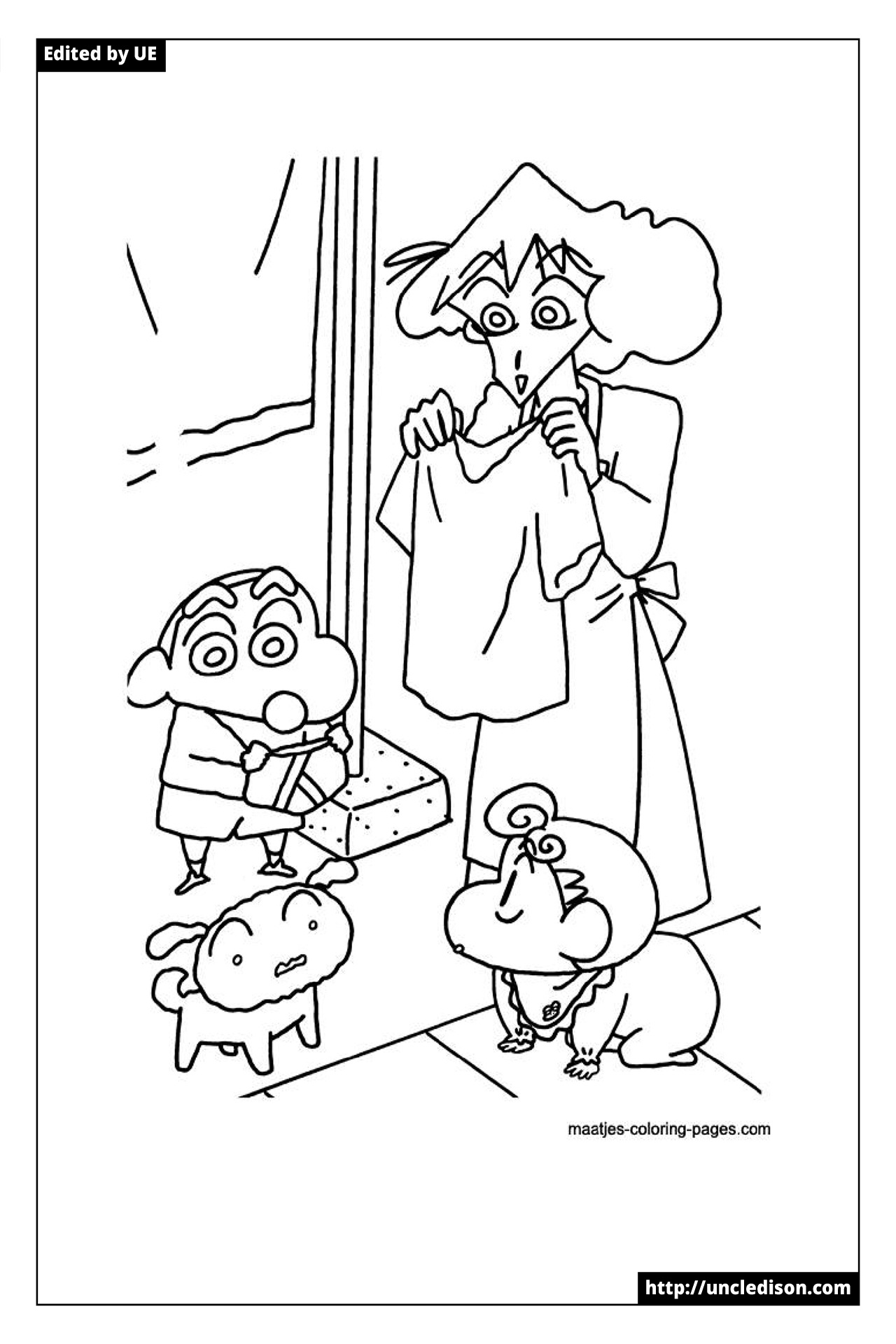 짱구 색칠공부 도안